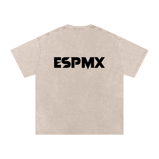 ESPMX Khaki Acid Wash Oversize T-Shirt